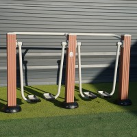 塑木双人漫步机